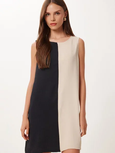 Happiness İstanbul Rochie bej negru