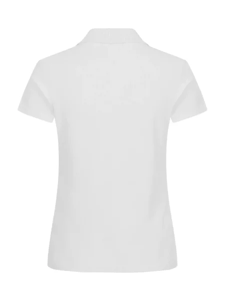 Clique Basic Polo – polo z bawełny klasyczny krój – White biała
