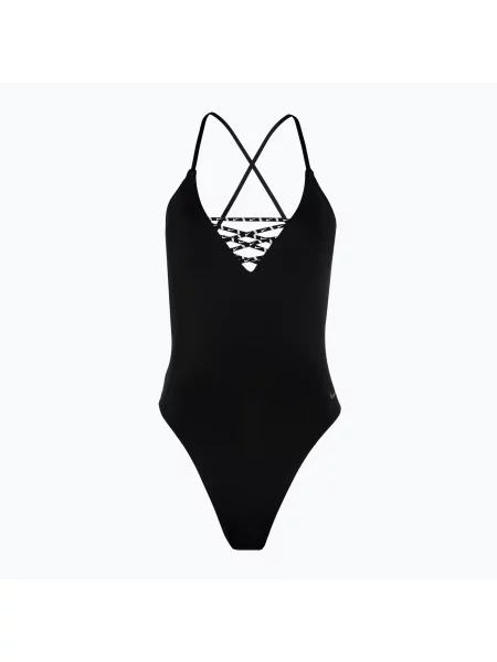 Дамски бански от една част Nike Sneakerkini Croccback black черно