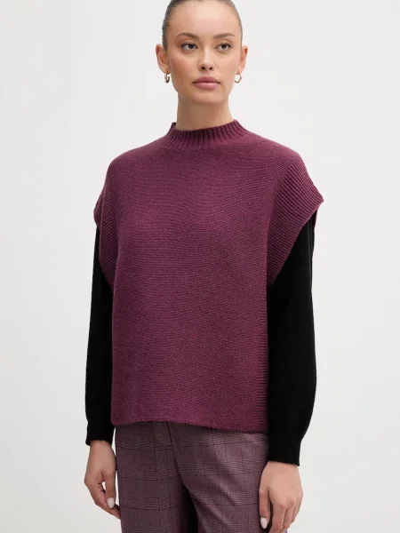 Вовняний светр United Colors Of Benetton фіолетовий