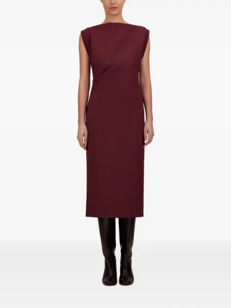 Rochie midi Herno drapată roșu
