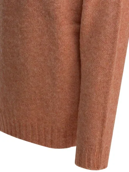 Pulover Beams Plus cu decolteu rotund portocaliu