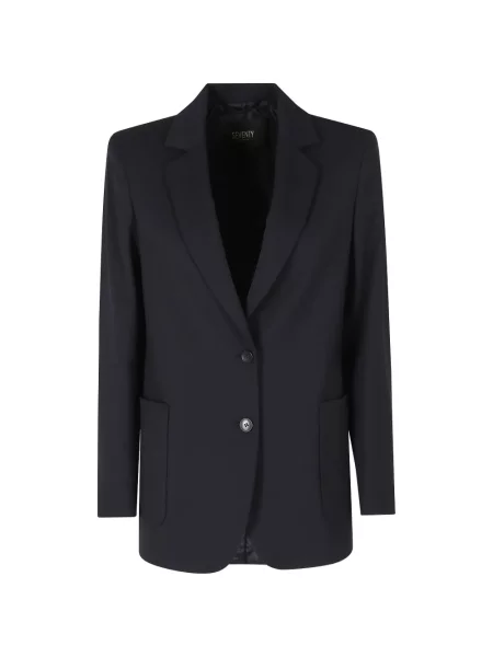 Sacou Seventy cu rever albastru
