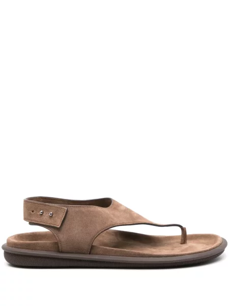 Sandale Giorgio Armani din piele de căprioară maro