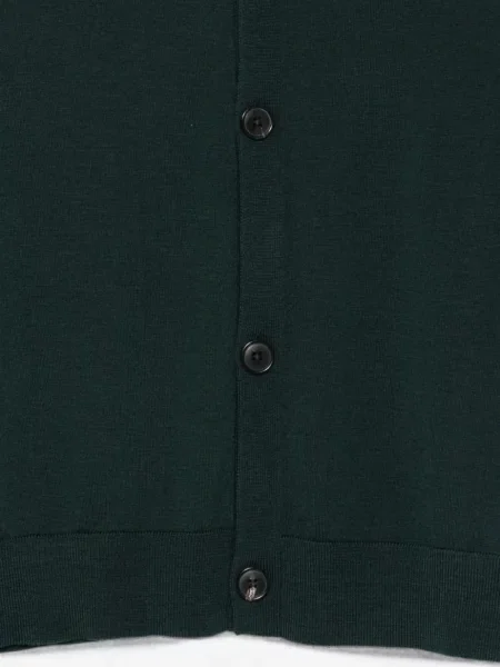 Vuneni kardigan Paul Smith s V-izrezom zelena