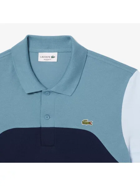 Lacoste Koszulka Polo Regular Fit Colour-Block niebieski