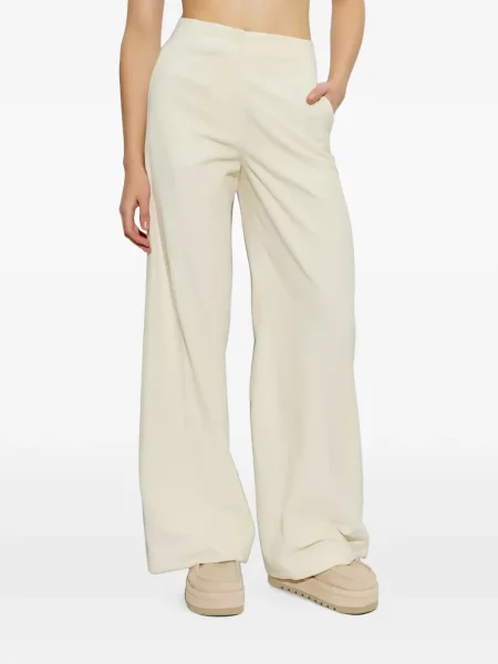 Pantaloni Paul & Shark de catifea cord alb