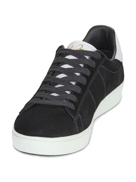 Pantofi Fred Perry din piele de căprioară negru