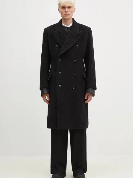 Vunena košulja Martine Rose crna