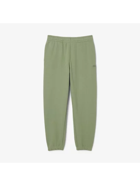 Lacoste Spodnie Dresowe Z Polaru zielony