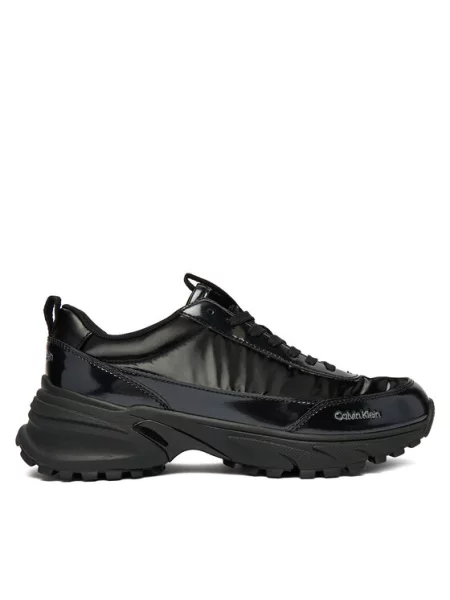 Кросівки Calvin Klein Hike Runner Lace Up Pearl Nylon triple black чорні