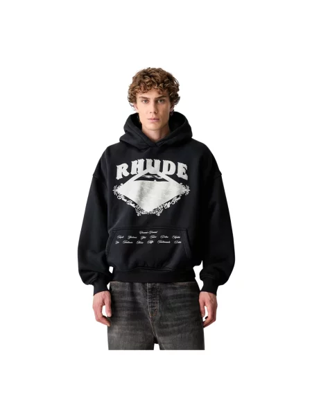 Bluza z kapturem Rhude z kapturem niebieska