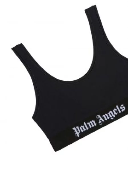 Raštuotas liemenėlė Palm Angels juoda