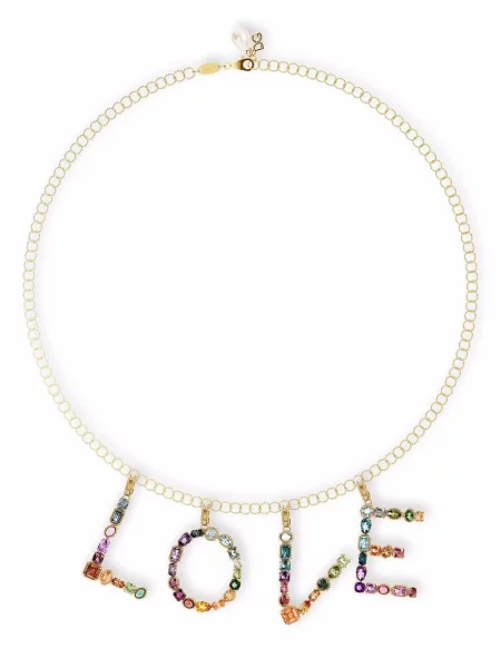 Přívěsek Dolce & Gabbana Rainbow s kamínky žlutý