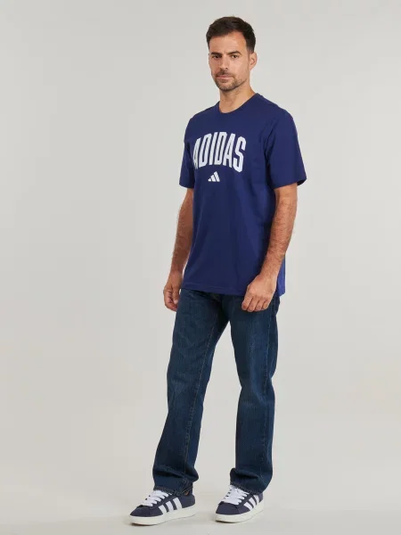Adidas T-shirt Collegiate Lineage Graphic plava
