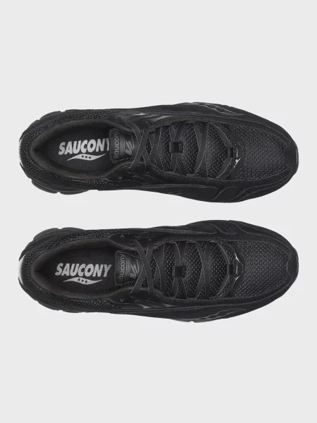 Замшевые кроссовки Saucony черные