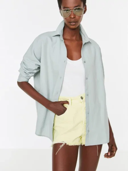 Cămașă Trendyol gri