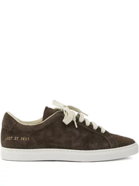 Sneakerși Common Projects din piele de căprioară maro