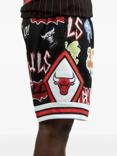 Σορτς Mitchell & Ness μαύρο