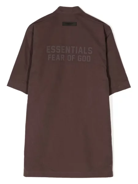 Kurtka koszulowa dziecięca Fear Of God Essentials brązowa