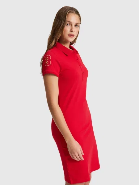 Платье мини U.s. Polo красное