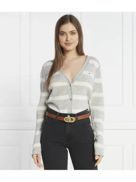 Tommy Hilfiger De lână cardigan gri
