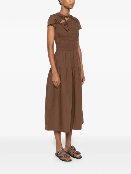 Rochie midi Damson Madder maro