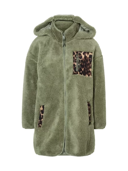 Hailys Jachetă fleece bej / maro / oliv negru