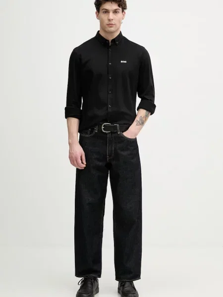 Рубашка Boss Green зеленая