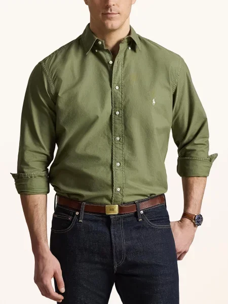 Polo Ralph Lauren Big & Tall Košile Comfort Fit olivová