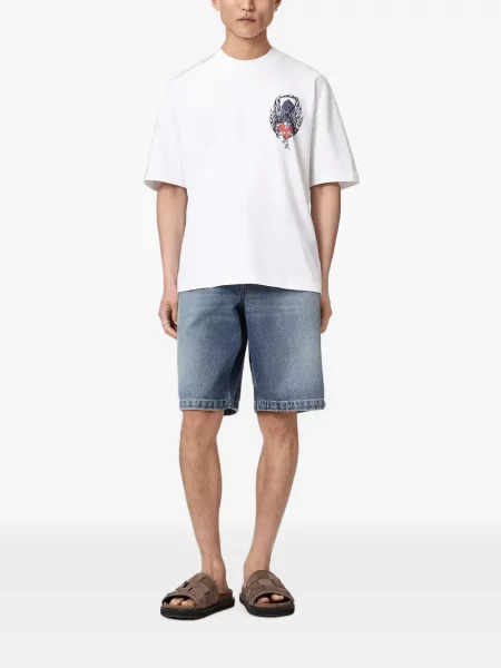 Tricou Allsaints cu imagine alb