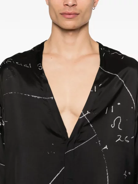 Grafički košulja Rick Owens s printom crna