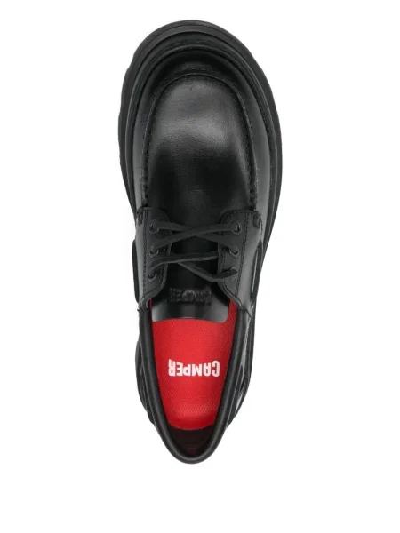 Sneakerși Camper cu șireturi din dantelă negru