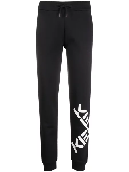 Joggery Kenzo z nadrukiem czarne