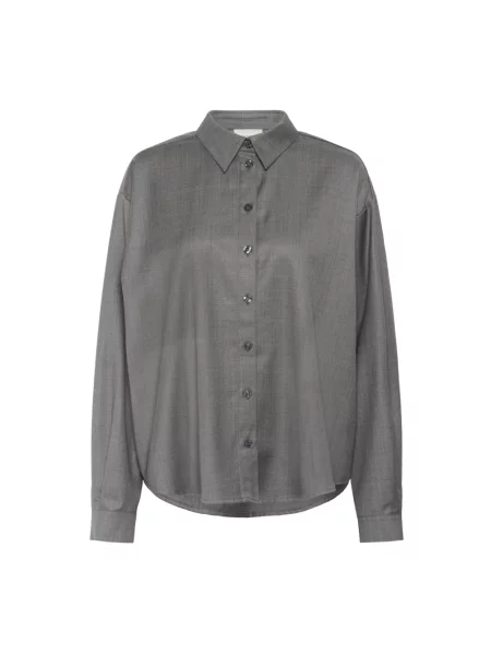 Krótka koszula Gestuz wełniana szara