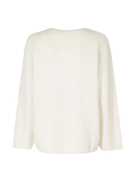 Sweter Low Classic wełniany klasyczny beżowy