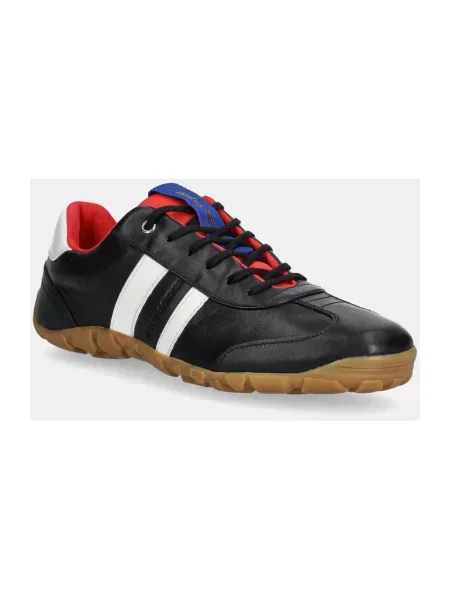 Sneakersy Wales Bonner skórzane z paskiem czarne