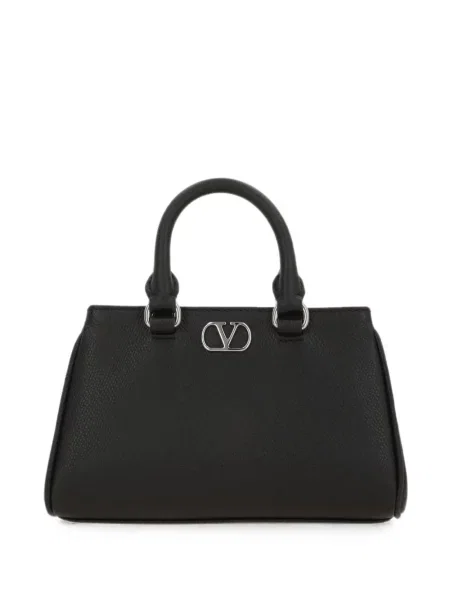Geantă shopper Valentino Garavani din piele negru