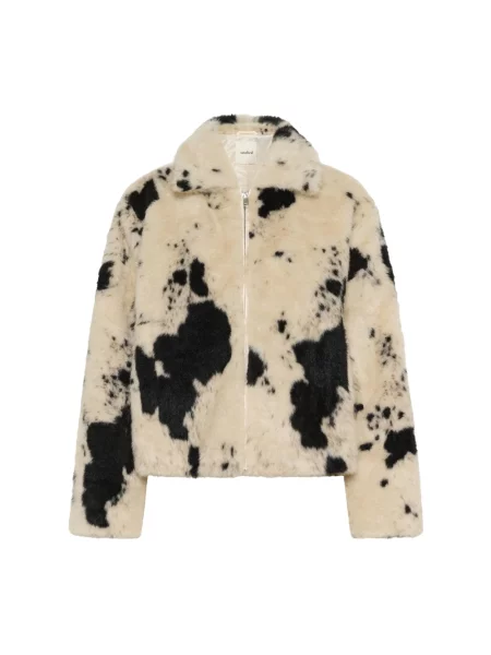 Wielobarwność sztuczne futro kurtka Soaked In Luxury