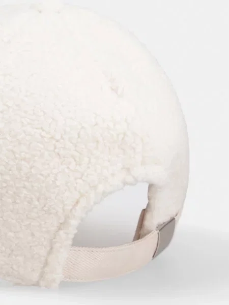 Calvin Klein Baseball sapka All-Over Sherpa W/ Patch Cap Krém bézs