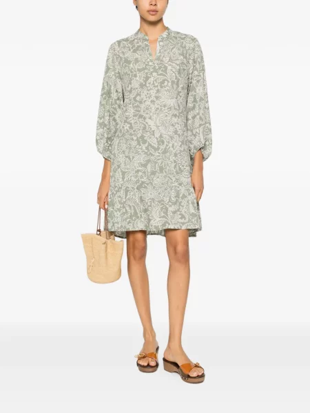 Rochie mini Marc O'polo cu model floral cu imagine verde