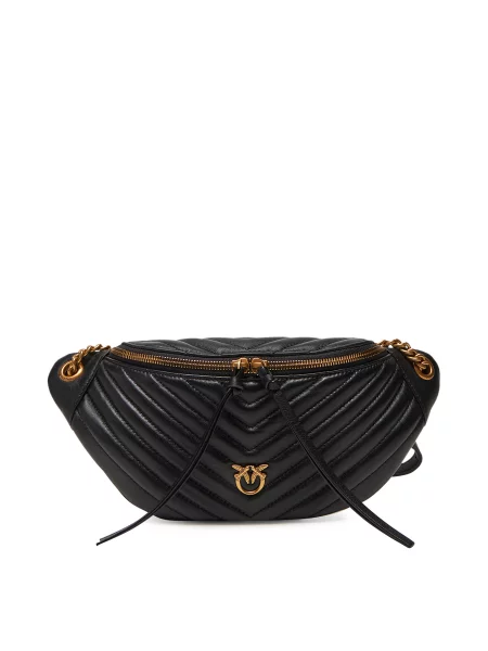 Сумка на пояс PINKO Love Classic Bum Maxi PE 25 PLTT чорний
