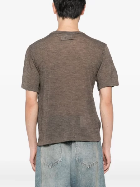 Tricou Mm6 Maison Margiela de lână maro