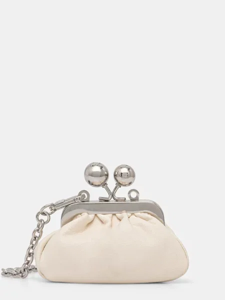 Шкіряна сумочка Weekend Max Mara DIOMEDE бежевий