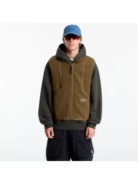 Vestă Pas Normal Studios Off-Race Pile Fleece Vest Deep Olive M măslin