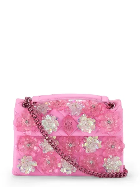Kurt Geiger London torebka crossbody skórzana Kensington różowa