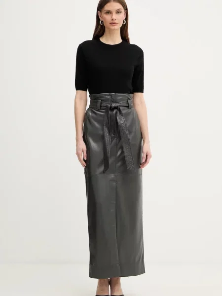 BOSS Orange spódnica C Vacaro maxi prosta szary