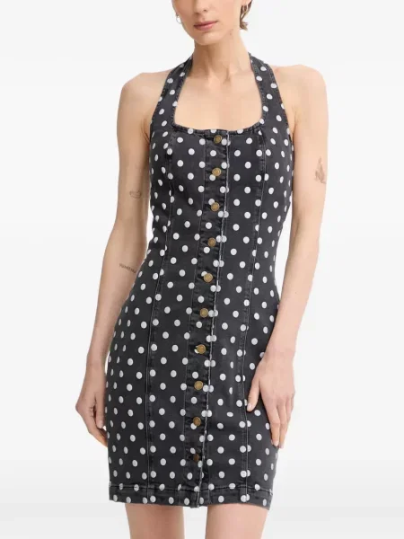 Rochie mini Guess fără mâneci negru