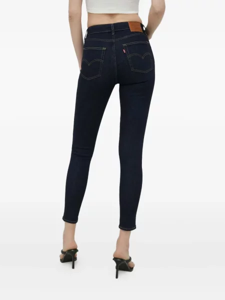 Blugi Levi's® cu 5 buzunare cu talie înaltă albastru