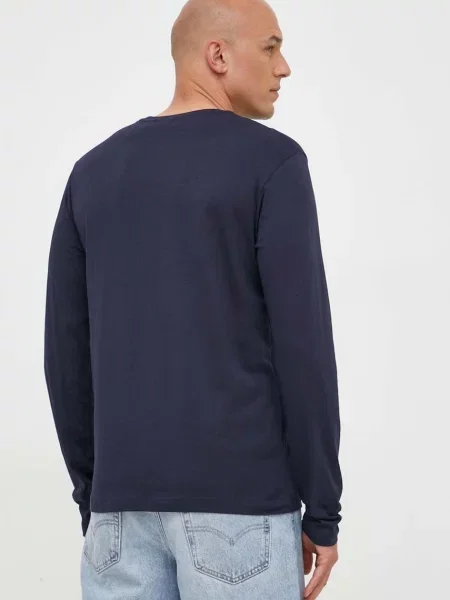 Tricou mânecă lungă Gant albastru
